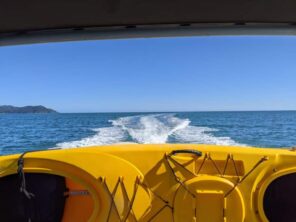 Abel Tasman Trips - kayak on a boat
