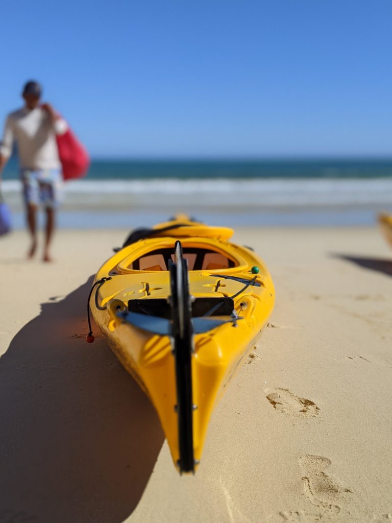 Abel Tasman Trips - kayak on the beach