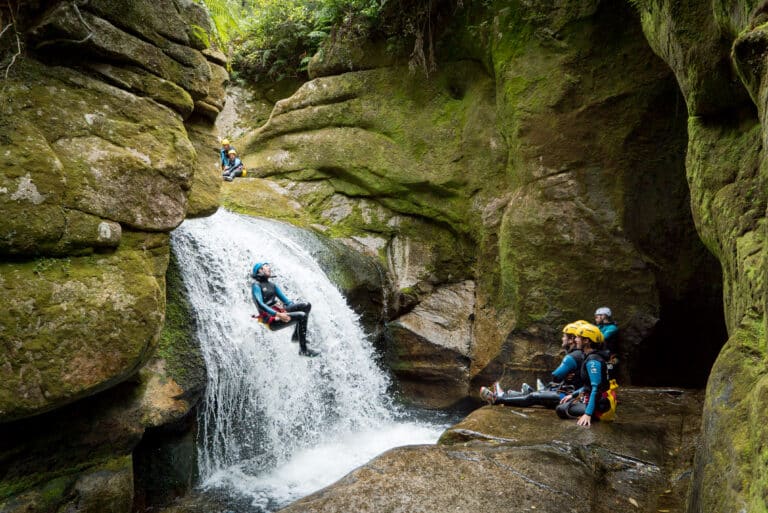 Canyoning torrent river Abel Tasman Trips