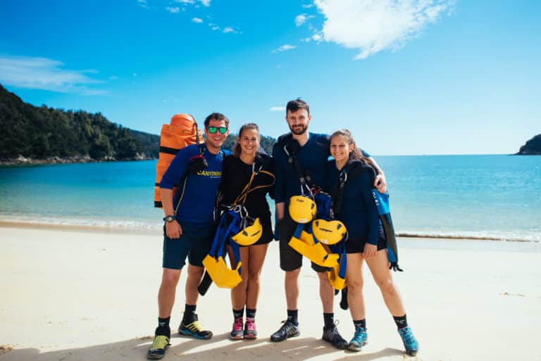 Canyoning torrent river Abel Tasman Trips