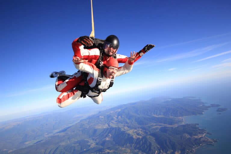 Sky dive abel tasman trips