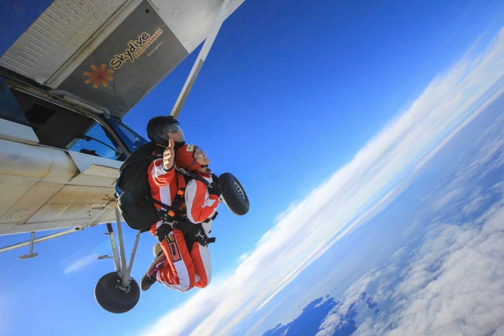 Sky dive abel tasman trips