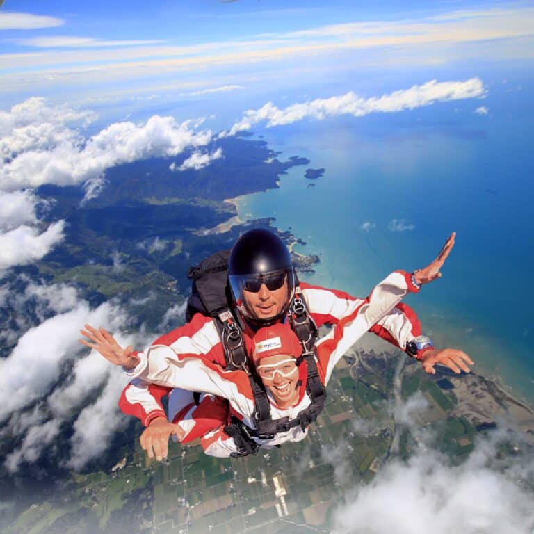 Sky dive abel tasman trips