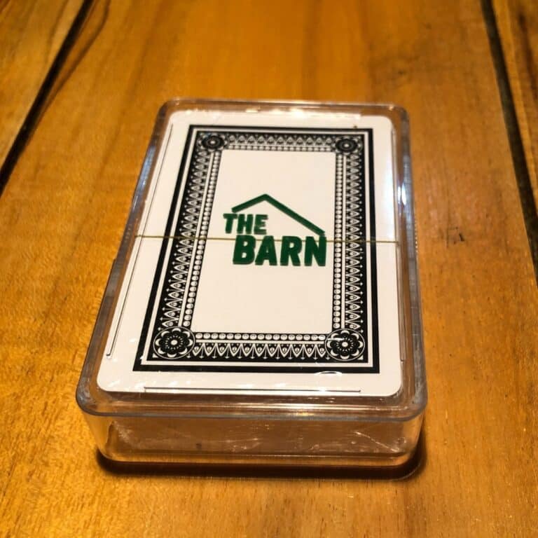 buy playign cards at the barn cabins and camp for abel tasman trips