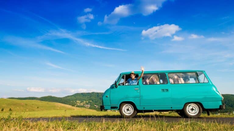 van travels to the barn cabins and camp