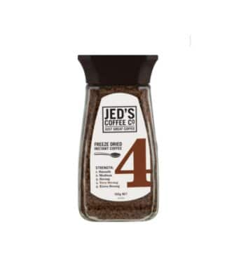 Jed's Coffee freeze-dried instant coffee jar